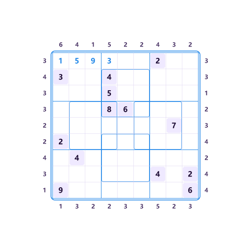 Anti-König Hyper Wolkenkratzer-Sudoku