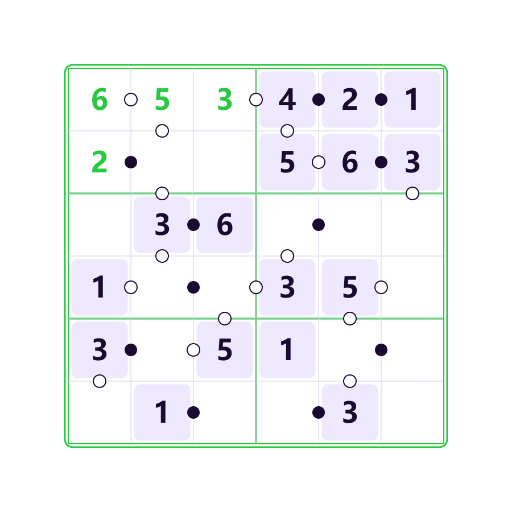 Anti-König Unregelmäßig Kropki-Sudoku