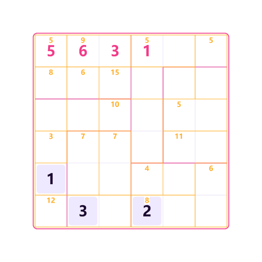 Anti-König Unregelmäßig Killer-Sudoku