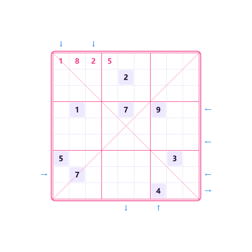 Anti-König Diagonal Rossini-Sudoku