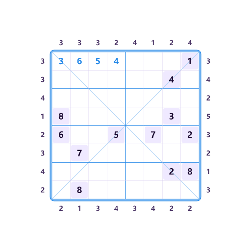 Anti-rey Diagonal Sudoku rascacielos