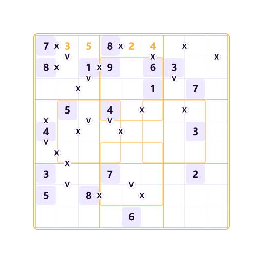 Anti-caballo Hiper Sudoku XV