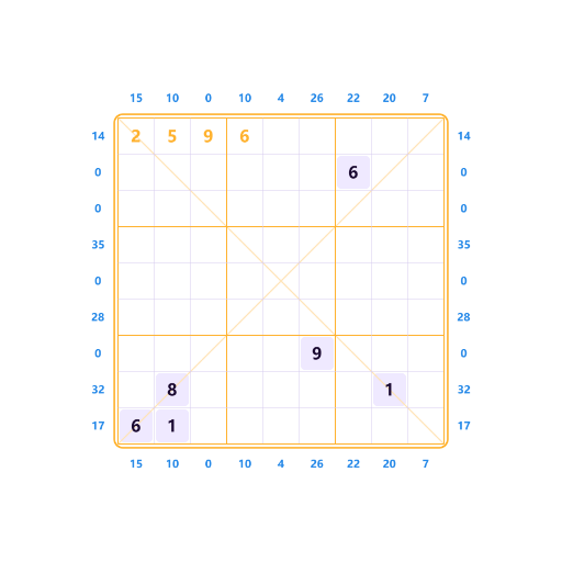 Diagonal Sandwich-Sudoku