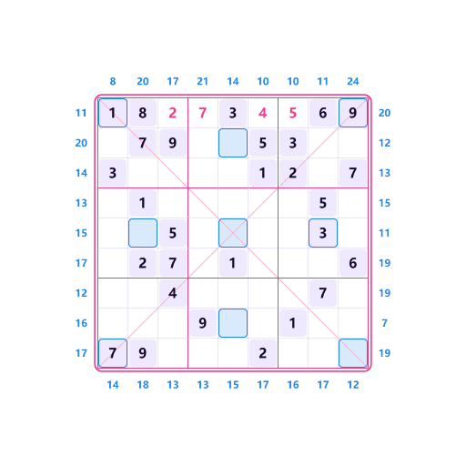 Diagonal Girandola Frame Sudoku