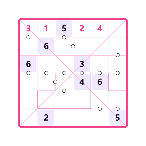 Diagonal Irregular Consecutive Sudoku