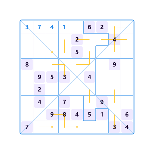 Diagonal Irrégulier Vudoku